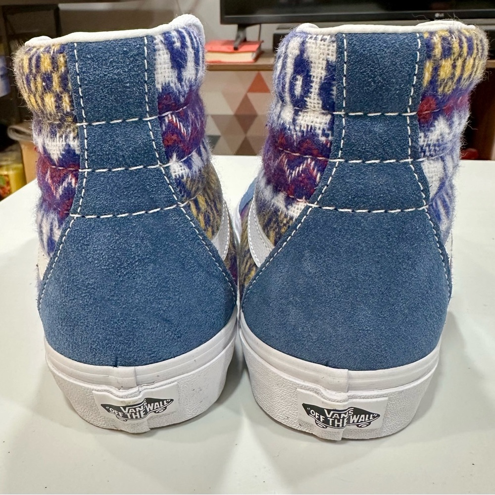 Colorful Vans High-Top Sneakers w/cool Design - Picture 6 of 7